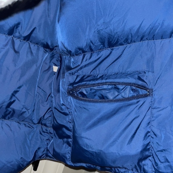 Army Green LL Bean, Goose Down Snap Close Puffer Vest Men’s Size Large Tall - Picture 12 of 13